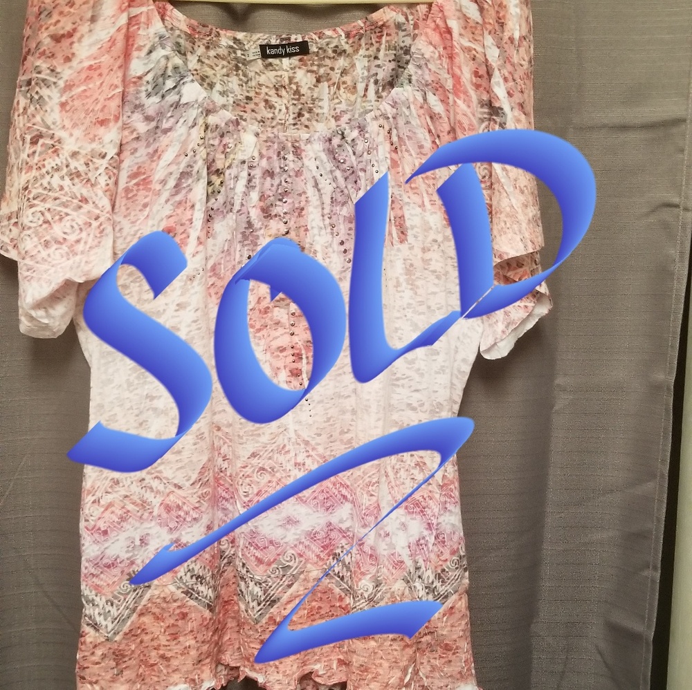 **SOLD** Kandy Kiss Blouse Sz 2XL